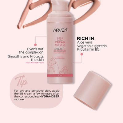 Arvea Nature BB Cream 30 ML Evens Complexion & Deep Hydration