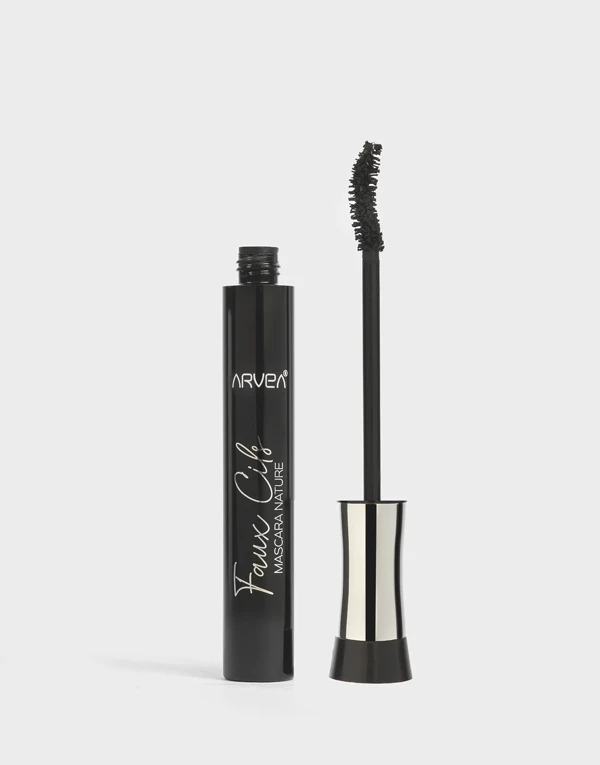 Arvea Nature Natural False Lashes Mascara 10 ML Kuwait ارفيا نيتشر ماسكرا اسود نيتشرال فولس لاشيز 10 مل لرموش اطول و اكثر كثافة و مرونة الكويت