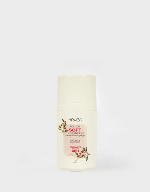 Arvea Nature Roll Soft Sensation For Women Kuwait ارفيا نيتشر مزيل عرق رول اون سوفت سينسيشن الكويت