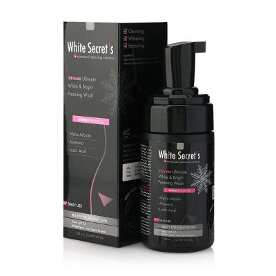 Declare White Secret`s Intimate Ultimate W&B Foaming Wash Kuwait Gulf Middle East غسول رغوي وايت سيكريتس التيميت للمناطق الحساسة - 100 مل الكويت و الخليج
