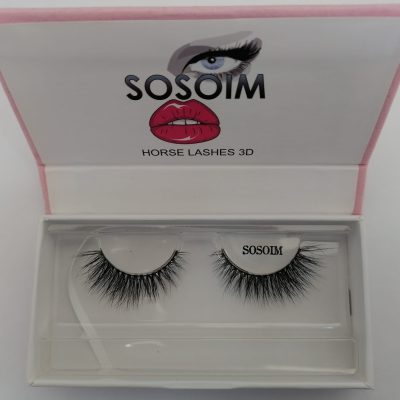 SOSOIM Horse Lashes 3D No. 4 pink box Kuwait رموش سوسو ايام هورس لاشيز ثرى دى رقم 4 البوكس الوردى الكويت