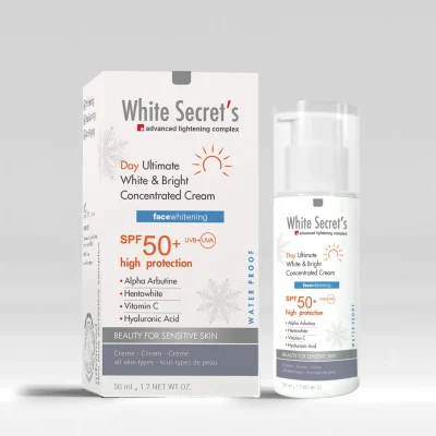 White Secret`s Day Ultimate W&B Concentrated Cream Kuwait Gulf Middle East كريم النهار لتفتيح البشرة مركز وايت سيكريتس التيميت - 50 مل الكويت و الخليج