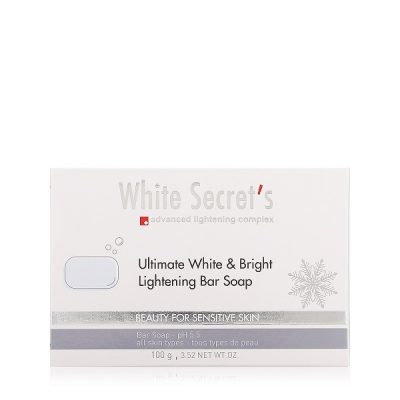 White Secret`s Ultimate W&B Lightening Bar Soap Kuwait Gulf Middle East لوح صابون تفتيح البشرة وايت سيكريتس التيميت - 100 غ الكويت و الخليج