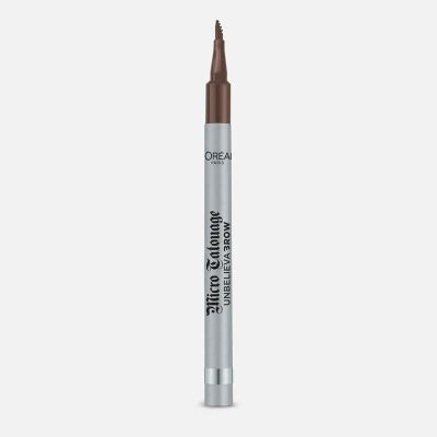 Loreal Eye Brow Micro Tatouage Unbelieva 3 Row Pencil - Dark Brunette 108 قلم حواجب أنبيليفا مايكرو تاتواج - دارك برانت 108 الكويت 1