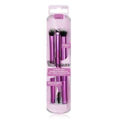 Eye Shade + Blend Brush Trio Set Real Techniques No. 300, 301, 341 & 343 Ewink Kuwait مجموعة فرش ظلال العيون اى شادو ست ريل تكنيكس اى وينك الكويت