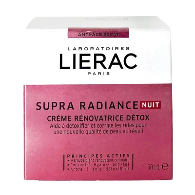 Lierac Supra Radiance Night Cream Ewink Kuwait اي وينك كويت ليل ليراك سوبرا رادينس كريم