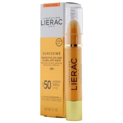 Sunissme Global Anti-Aging Protective Eye Care Lierac Ewink Kuwait اي وينك كويت ليراك سونيسيم كريم للعين مضاد للتجاعيد واقي من الشمس