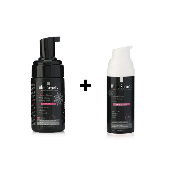Declare White Secret`s Intimate Ultimate W&B Foaming Wash Kuwait Gulf غسول رغوي وايت سيكريتس التيميت للمناطق الحساسة - 100 مل الكويت و الخليج