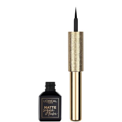 Buy Loreal 01 Black Matte Signature Eyeliner Ewink Kuwait Gulf Middle East اشترى لوريال ايلاينر سائل01 بلاك مت اسود سيجنيتشر من اى وينك الكويت