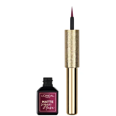 Buy Loreal 05 Burgundy Matte Signature Eyeliner Ewink Kuwait Gulf Middle East اشترى لوريال ايلاينر سائل05 بورجندى نبيتى سيجنيتشر من اى وينك الكويت