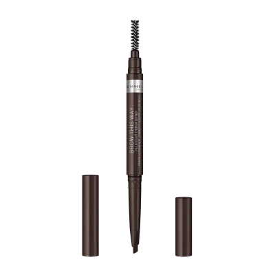 Buy Rimmel Brow This Way Eyebrow Definer 003 Dark Brown Ewink Kuwait Gulf اشترى ريميل قلم محدد حواجب برو ذيس واى دارك براون بنى غامق اى وينك الكويت و الخليج