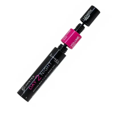Buy Rimmel Day 2 Night 001 Black Mascara Volume & Length Ewink Kuwait Gulf ريميل ماسكارا لزيادة الحجم داى تو نايت اسود الكويت و الخليج 1