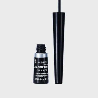 Rimmel Exaggerate Eye Liner 001 Black Ewink Kuwait Gulf Middle East ريميل ايلاينر سائل اكساجيريت 001 اسود الكويت و الخليج