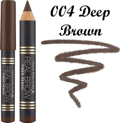 Max Factor 004 Deep Brown Real Brow Fiber Pencil Ewink Kuwait Gulf اشترى ماكس فاكتور قلم حواجب فايبر ديب براون 004 اى وينك الكويت و الخليج