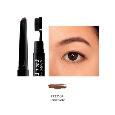 NYX Chocolate Fill & Fluff Eyebrow Pomade Pencil Ewink Kuwait Gulf اشترى نيكس قلم حواجب بوميد فيل اند فلاف تشوكليت الكويت و الخليج الشرق الاوسط 1