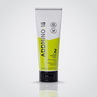 Addmino-18 - (2) Hair Reborn Mask - (Ultra Repair) - 250ml Kuwait Gulf Middle East هير ريبورن ماسك الشعر لإصلاح الشعر التالف 250 مل ادمينو - 18 الكويت و الخليج