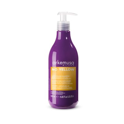 Arkemusa No Yellow Shampoo 500 ML Kuwait Gulf Middle East اركيموسا نو يلو شامبو 500 مل الكويت و الخليج الشرق الاوسط